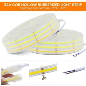 Waterproof COB LED Strip Light 24V 5-30m IP68 288LED Flexible Tape High Density - Picture 1 of 21