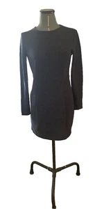 Zara Charcoal Grey Mini Dress Bodycon Size Medium (10) - Picture 1 of 10