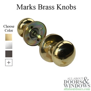 Marks Door Knob Pair For Security Doors Fits 22Ac Mortise Locks Security Knobs - Picture 1 of 3