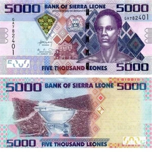 L052 SIERRA LEONA 5.000 LEONES 2013 P-32b SIN CIRCULAR - Imagen 1 de 1