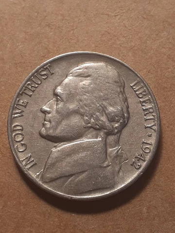 1942 JEFFERSON NICKEL TYPE 1 Cover