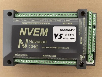 Scheda controller Ethernet CNC NVEM 4 assi 200Khz interfaccia breakout scheda Mach3 - Immagine 1 di 4
