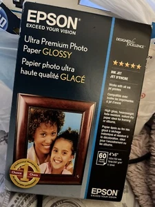 Papier photo ultra premium Epson 4"x6" - brillant - 60 feuilles - Photo 1/3