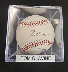 Tom Glavine Signed Official Baseball JSA With Case - Picture 1 of 2