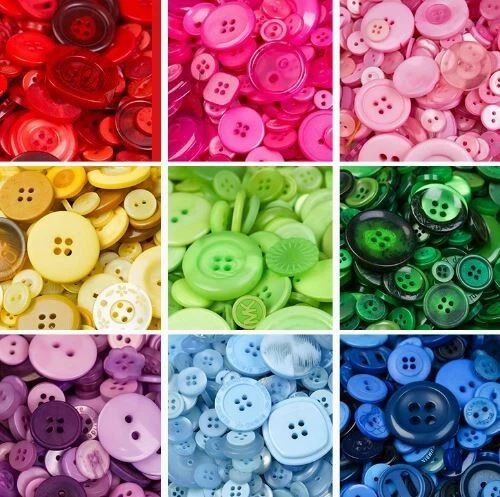 30g Mixed Color Resin Buttons Sewing Scrapbooking Clothing Handmade DIY Craft AU - image 1 of 4