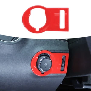 1x Red Headlight Switch Knob Panel Cover Trim For Camaro 2012-2015 Accessories - Picture 1 of 9