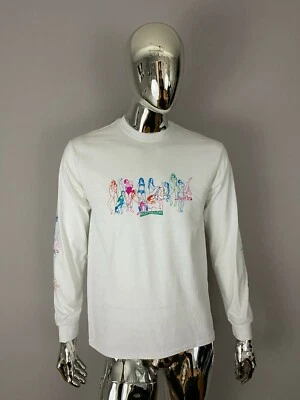 Camiseta manga larga Mighty Healthy blanca gráfica talla M Foto 1 de 4