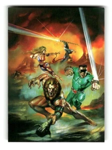 1994 Cardz Julie Bell Fantasy Art Trading Card #20 Invincible Team - Picture 1 of 4