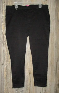 Woman Within Womens Size 22w black pull on pants jeggings Msre 42x27 - Picture 1 of 11