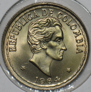 Colombia 1964 20 Centavos Eagle animal 196110 combine shipping - Picture 1 of 2
