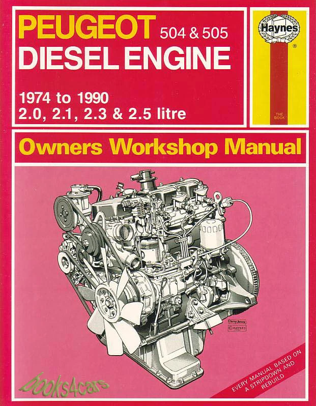 Tienda Manual Peugeot Servicio Reparación Diesel 505 504 XD2 XD2S XD3S XD90 Book - Imagen 1 de 1