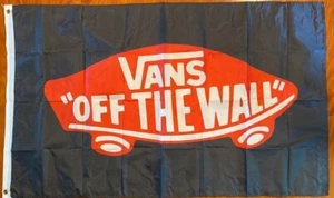 For Vans Off the Wall Fans 3x5 ft Flag Skateboard Surfing Shoes Store Banner - Picture 1 of 1