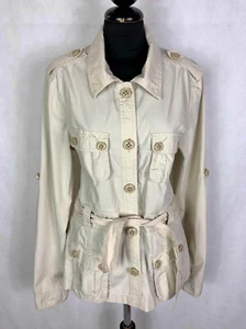 CALVIN KLEIN Giubbotto Giacca Donna Cotone Sahariana Woman Jacket Sz.L - 46 - Imagen 1 de 7