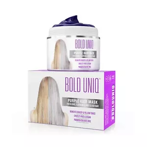 Máscara para cabello púrpura audaz Uniq aspecto saludable 200 ml protección UV vegana amigable - Imagen 1 de 6