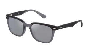 Gafas de sol POLICE SPLE01 U28Z MATTE BLACK/SMOKE SILVER MIRROR POLARIZED Cal.52 - Imagen 1 de 1