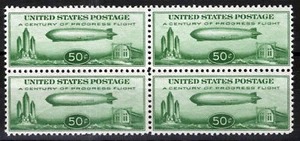 US Stamp C18 MNH VF Block of 4 Baby Zeppelins ZAYIX 1024S0274 - Picture 1 of 2
