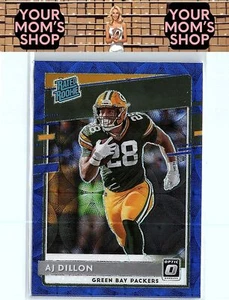 2020 Donruss Optic #174 AJ Dillon Blue Scope Rated Rookie RC - Picture 1 of 2