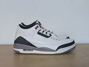 Nike Air Jordan 3 Retro 'Cement Grey' Sneakers CT8532-106 Men's Size 9.5 Shoes - Picture 1 of 8