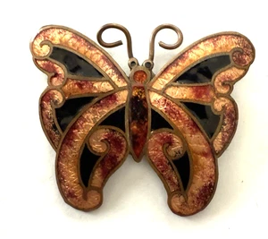 Mexiko Sterling Artesania Emaille SCHMETTERLING Anstecknadel - Bild 1 von 1