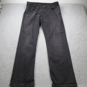Pantalones de mezclilla informales Levis 559 para hombre 36x34 relajados calce recto negros - Imagen 1 de 7