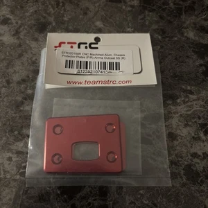 (B1) NEW STRC Aluminum Chassis Protector Plates Front & Rear Red : Outcast 6S - Picture 1 of 1