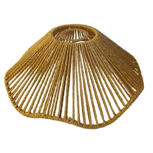 Woven Rope Lampshade Chandelier Cover Rustic Fitting Reading Light Cover - Picture 1 of 6