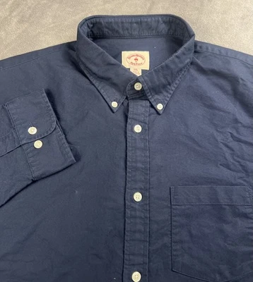 Brooks Brothers Red Fleece Shirt Men’s 2XL Blue Button Down Classic Preppy NWT - Image 1 of 4