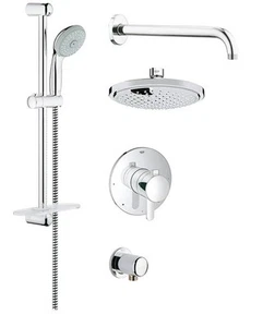 Neu Grohe Grohflex 5.3 GPM Cosmopolitan PBV Doppelfunktion Duschset - Chrom - Bild 1 von 3
