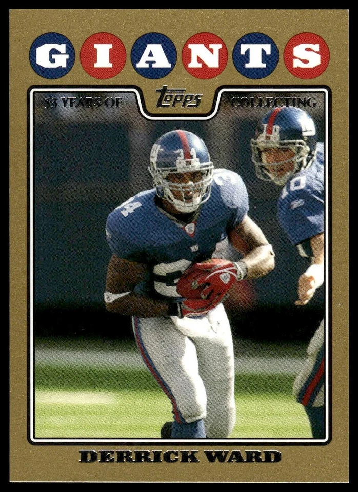 2008 Topps #56 Derrick Ward SN Gold #/2008 New York Giants NM+ - Image 1 of 2