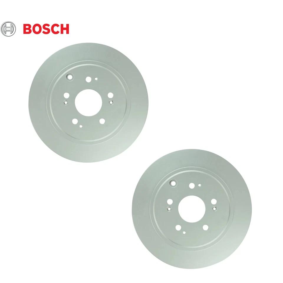 Set of 2 Bosch 26010799 Rear Disc Brake Rotor for Honda Ridgeline 2006-2014 Foto 1 de 1