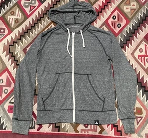 American Giant Damen leichte Hoodie-Jacke mit durchgehendem Reißverschluss schwarz meliert Small - Bild 1 von 8