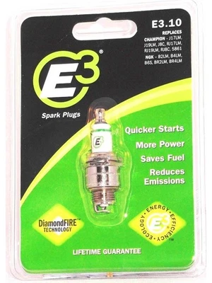E3 Spark Plugs Spark Plug Diamond Fire 14 mm Thread 0.375 in Reach Gask (E3.10) - Image 1 of 4