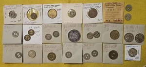 20, Different Vintage Mixed Transit Token Lot. See Photos ~ Our B1686 - Picture 1 of 10