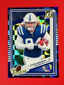 NFL 2025 Donruss Tyler Warren ~ The Rookies Foil ~ Indianapolis Colts #9 - Foto 1 di 2