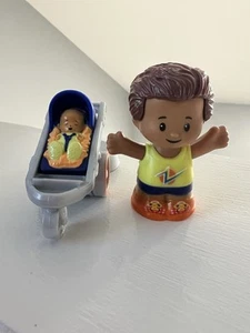 Little People Story Starter Figure Set HBW69 Jogger With Baby Jogging Stroller - Picture 1 of 7