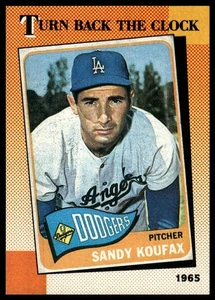 1990 Topps #665 Sandy Koufax Turn Back The Clock - Picture 1 of 2