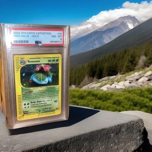 2002 Pokemon TCG E Series Expedition #30/165 Venusaur Holo PSA 8 - Picture 1 of 4