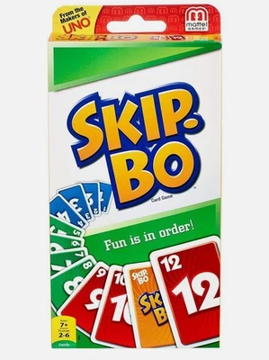 Mattel Skip-Bo Card Game 2 to 6 Players Brand New Original Sealed (1-Pack) - Image 1 of 4
