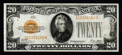 1928 $20 CRISP XF Historic GOLD CERTIFICATE! - Image 1 of 2