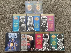 Doctor Who 9x Vintage Kassetten Konvolut eine signiert u.a. Elisabeth Sladen - Bild 1 von 7