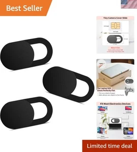 Yilador 3-Pack Ultra-Thin Webcam Covers for Privacy Protection - 0.03 Inch - Picture 1 of 8