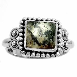 Natürlicher Astrophyllit - Russland 925 Sterling Silber Ring Gr.9 Schmuck R-1283 - Bild 1 von 5