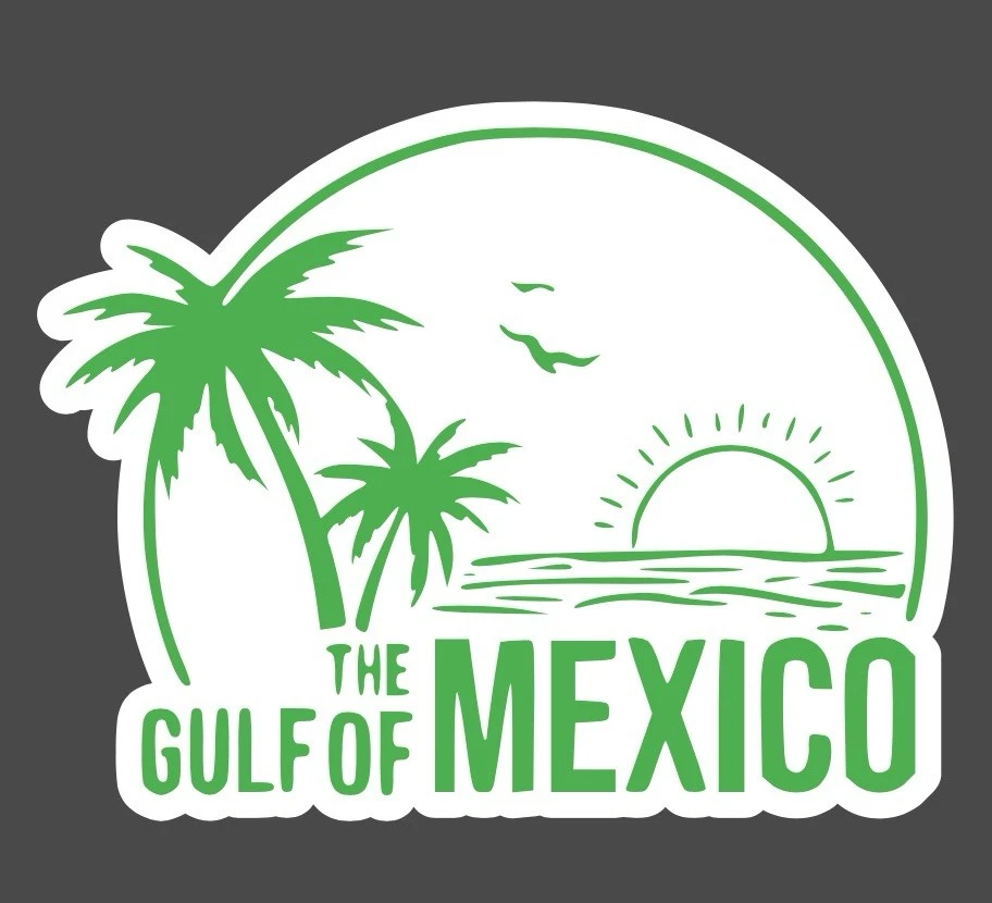 Gulf of Mexico Sticker, FDT, Anti-Trump, Anti-Fascist