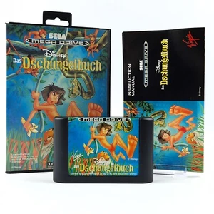 Sega Mega Drive Spiel : Disney Das Dschungelbuch - Modul Anleitung OVP cib PAL - Afbeelding 1 van 7