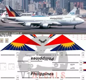 V1 Decals Boeing 747-400 Philippines Airlines (PAL) for 1/144 Revell Model Kit - Bild 1 von 8