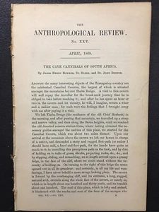 Anthropology-Carl Vogt German Charles Darwin 1869 Archaic Humans - Picture 1 of 20