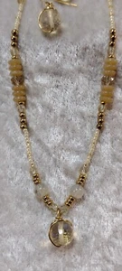 DTC ""S.S Collar-Piña Cuarzo, Coral y Swarovski Inc. ¡Pendientes! - Imagen 1 de 8