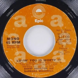 DAVID HOUSTON BARBARA MANDRELL How Can It Be Wrong EPIC 5-11120 VG+ 45rpm 7" - Picture 1 of 4