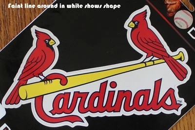 St. Louis Cardinals MLB Die Cut Decal 2 Birds Baseball Car Sticker Made in USA - Image 1 of 4