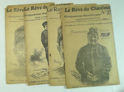 LOTTO 4 GIORNALETTI LE REVE DU CHANTEUR MUSICA CANZONE SPARTITO FRANCESE - Immagine 1 di 4